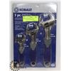 Image 1 : BRAND NEW KOBALT 3PC ADJUSTABLE WRENCH SET