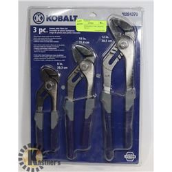 BRAND NEW KOBALT 3PC GROOVE JOINT PLIER SET