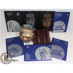 A LOT OF COIN COLLECTOR INSERTS UNSAFE