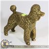 Image 1 : SOLID BRASS POODLE FIGURE 7" X 8"