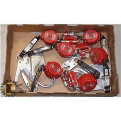 FLAT OF FALL SAFETY EQUIPMENT