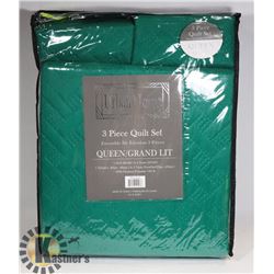 NEW URBAN HOME 3PC QUEEN SIZE QUILT SET