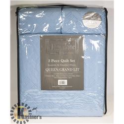 NEW URBAN HOME 3PC QUEEN SIZE QUILT SET