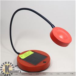 SOLAR POWER DESK LAMP , PERSONAL USB / BATTERY