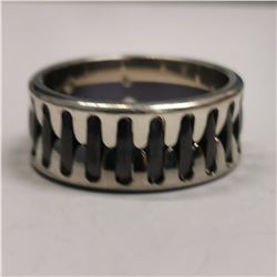 SILVER MEN'S RING (~WEIGHT 9.8G)