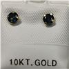 Image 1 : 10K YELLOW GOLD 2 SAPPHIRE(0.66CT)  EARRINGS