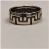 Image 1 : SILVER MEN'S RING  (~WEIGHT 9.8G)