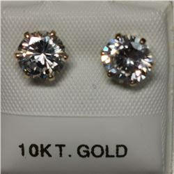 10K YELLOW GOLD CUBIC ZIRCONIA(6.5 MMCT)