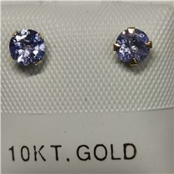 10K YELLOW GOLD TANZANITE(0.54CT) FRESHWATER