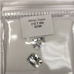 WHITE TOPAZ(2.7CT)  , MADE IN CANADA