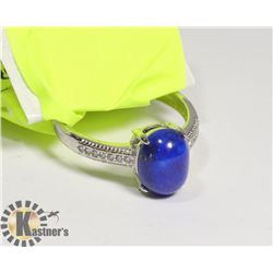 NATURAL  LAPIS LAZULI WOMEN RING ADJUSTABLE SIZE