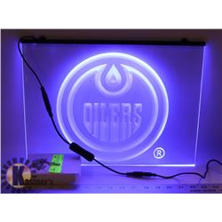 12" X 16" LIGHTED NEON EDMONTON OILERS