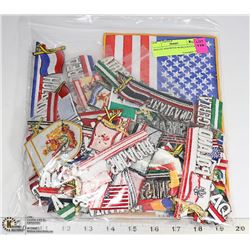 BAG OF ASSORTED WORLD PATCHES