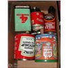 Image 1 : ESTATE BOX OF VINTAGE ADVERTISING TINS