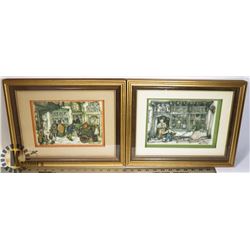 2 SHADOW BOXES BY ANTON PIEKA