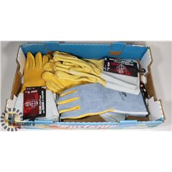 5 NEW PAIRS OF WELDING GLOVES