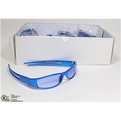 BOX OF DESIGNER SUNGLASSES - OCEAN BLUE WITH