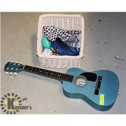 BLUE GUITAR W/ TAMBOURINE, MORROCOS AND OTHER