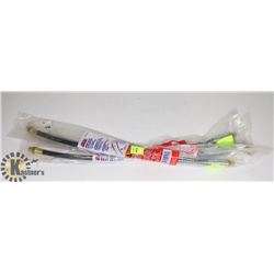 LOT OF THREE LINCOLN 18" WHIP HOSE EXTENSIONS