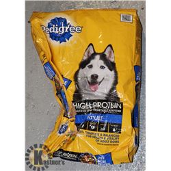 BAG OF PEDIGREE DOG FOOD