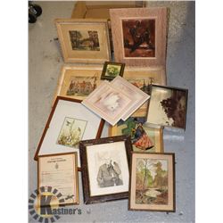 FLAT OF ASSORTED PICTURES.