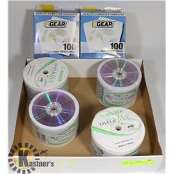 200 CD/DVD-R 16X  WITH 200 SLEEVES