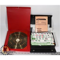 CHINESE MAHJONG SET PLUS WOODEN GEOMANTIC