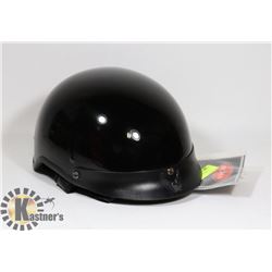 BLACK WITH EAGLE ON RIM 1/2 HELMET NEW