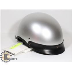 SILVER 1/2 HELMET NEW