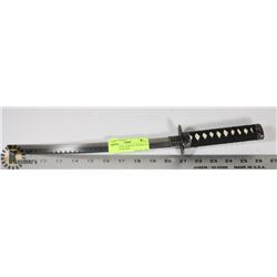 ORNAMENTAL SAMURAI SWORD, NO MARKINGS, BLACK