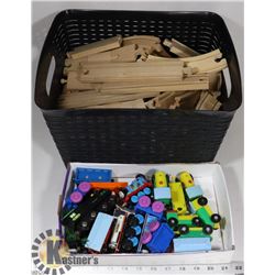 2 SETS OF KIDS TRAINS AND TRACKS