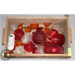 WOOD BOX OF VEHICLE LENS CAPS