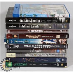 BOX OF TV SERIES DVDS