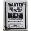 Image 1 : FRAMED BELLATRIX LESTRANGE WANTED POSTER