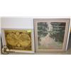 Image 1 : LOT OF 2 FRAMED LITHOGRAPHS - PICTURES