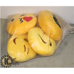 SET OF 4 EMOJI PILLOWS