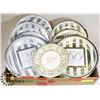 Image 1 : FLAT OF WEDDING ANNIVERSARY DISPOSABLE PLATES