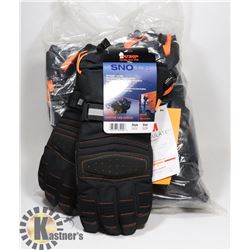 BOX OF 6 IMPACT PROTECTION WORK  GLOVES SIZE MED