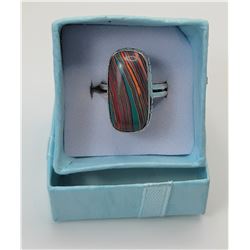 9)  RECTANGULAR CUT RED JASPER WITH