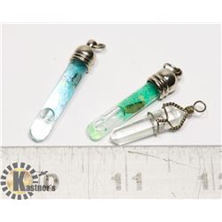 LOT OF 3 CHARM - CHARM WITH A MESSAGE ON A GRAIN