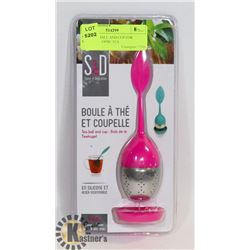 NEW TEA BALL AND CUP FOR STEEPING LOOSE TEA