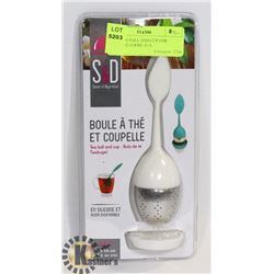 NEW TEA BALL AND CUP FOR STEEPING LOOSE TEA