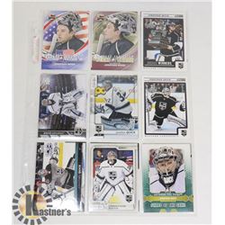 17 JONATHAN QUICK HOCKEY CARDS INSERTS / BASE