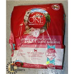 BAG OF PURINA ONE DOG FOOD