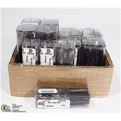 FLAT OF 12  ASSORTED SIZES HEAVY DUTY DRILL BITS