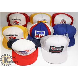 BOX W/8 NEW ADJUSTABLE BASEBALL CAPS