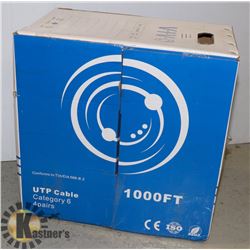NEW 1000' ROLL OF CAT 6 CABLE
