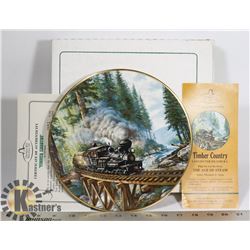 RAIL "TIMBER COUNTRY" PLATE 22K ONLY 15,000 MADE