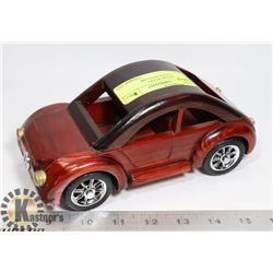 8" HANDMADE WOOD VOLKSWAGEN BUG CAR