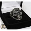 Image 1 : NEW MENS METAL SKULL FACE RING - SIZE 9 -